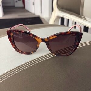 Betsey Johnson Tortoise Cat-Eye Sunglasses